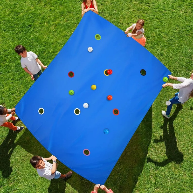 Party Games Kids Outdoor - 1 Buah Permainan Terpal Lubang Kooperatif