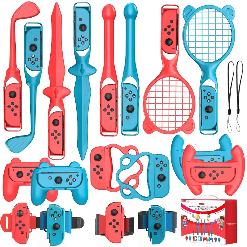 Party Games Switch 1 - Untuk Switch 2 Paket Aksesori Olahraga