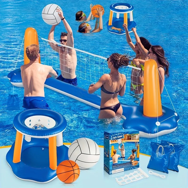 Set Pelampung Kolam Tiup Besar - Party Games Summer ulasan dan harga