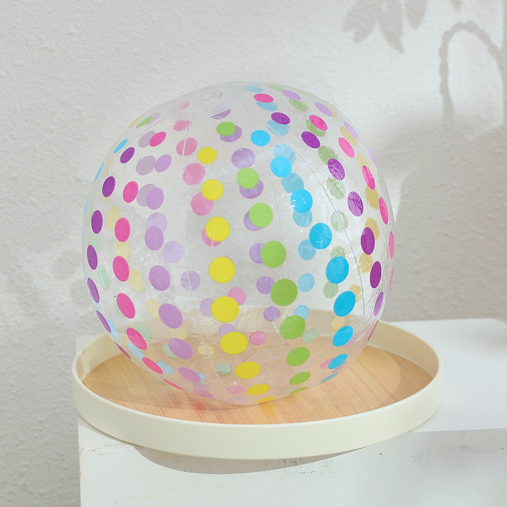 1 buah Bola Pantai Tiup Berwar - Party Games Summer ulasan dan harga
